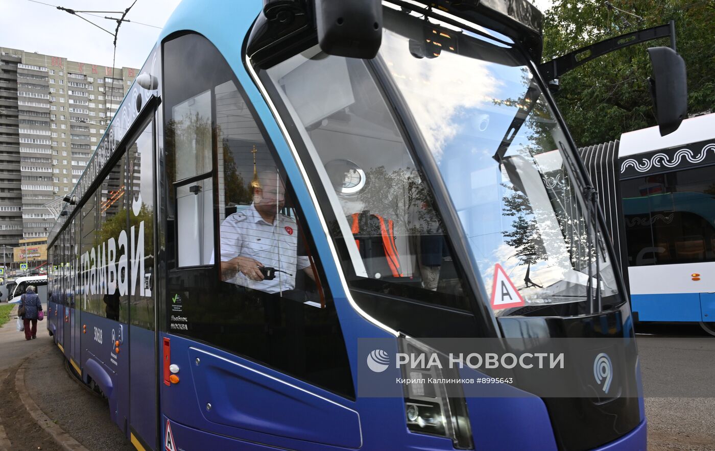 В Москве запустили первый беспилотный трамвай