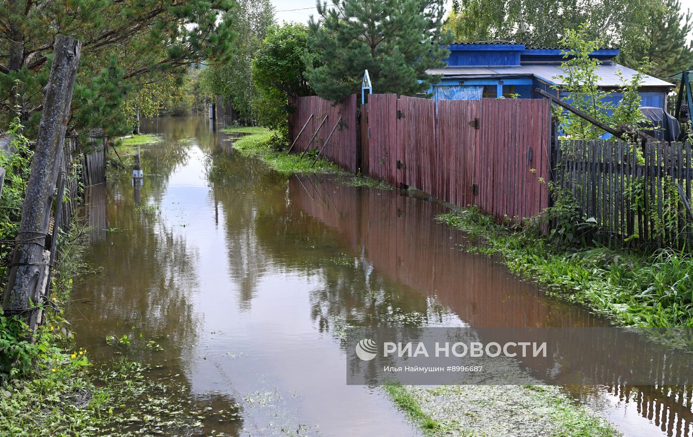 Последствия ливней в Красноярском крае