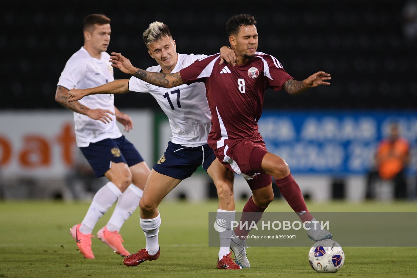 Футбол. Товарищеский матч. Катар - Россия