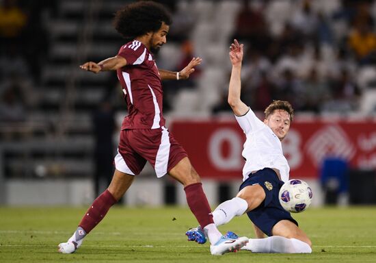 Футбол. Товарищеский матч. Катар - Россия