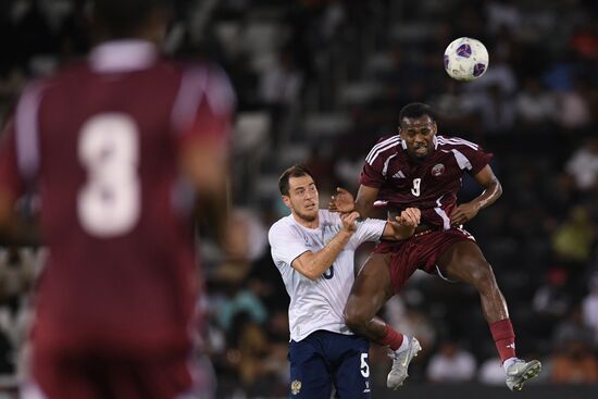 Футбол. Товарищеский матч. Катар - Россия