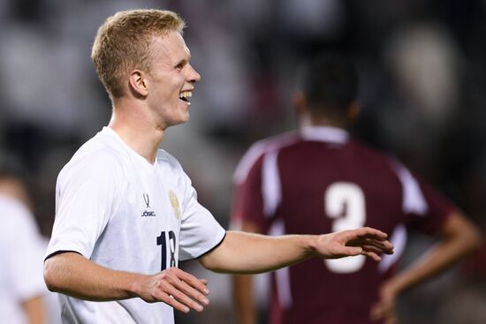 Футбол. Товарищеский матч. Катар - Россия