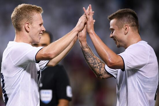 Футбол. Товарищеский матч. Катар - Россия