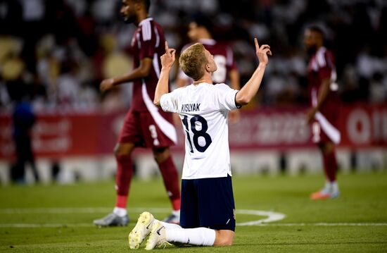 Футбол. Товарищеский матч. Катар - Россия