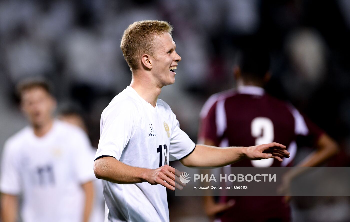 Футбол. Товарищеский матч. Катар - Россия