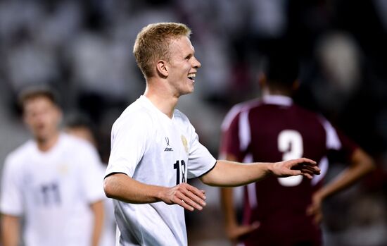 Футбол. Товарищеский матч. Катар - Россия