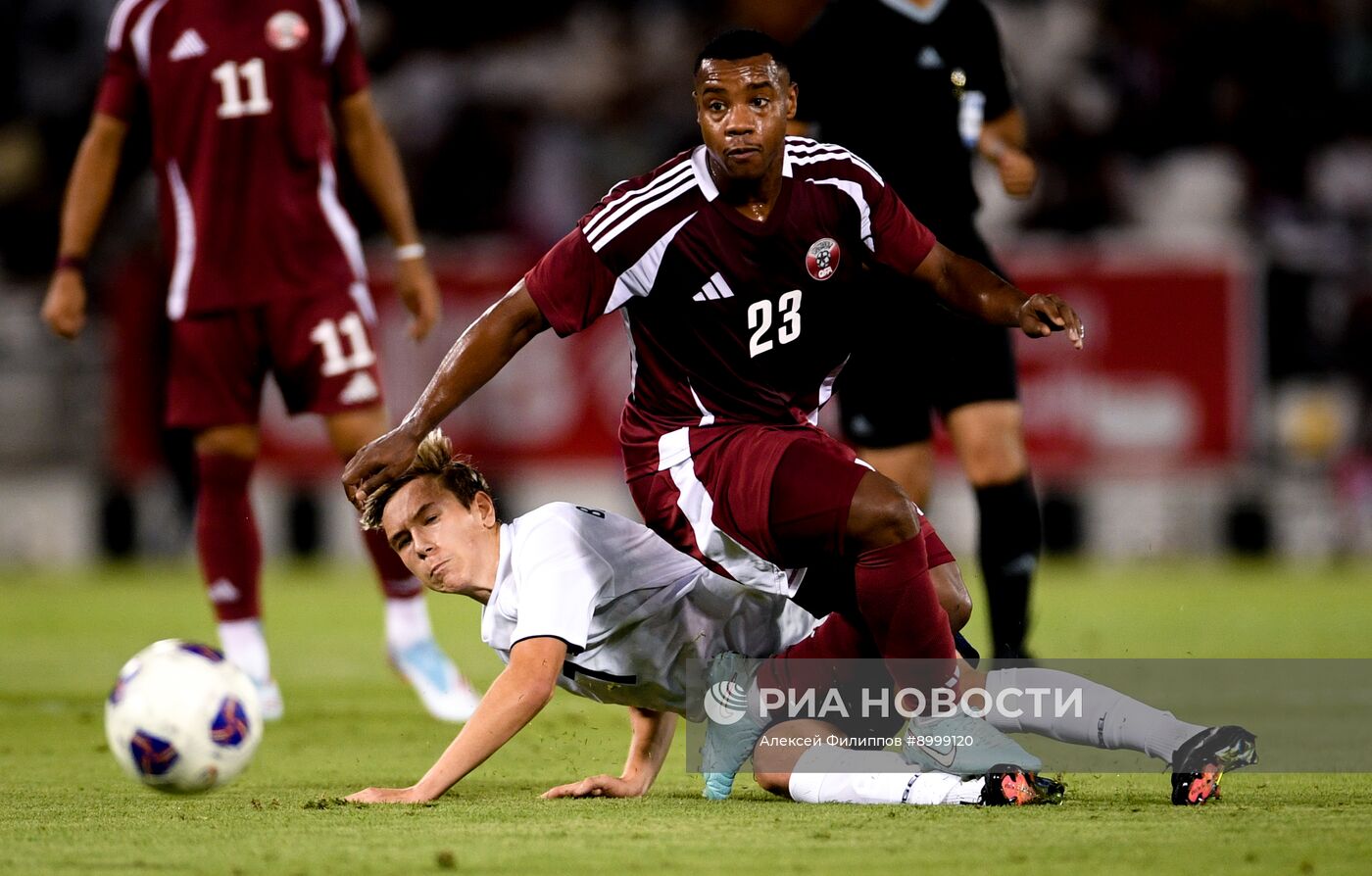 Футбол. Товарищеский матч. Катар - Россия