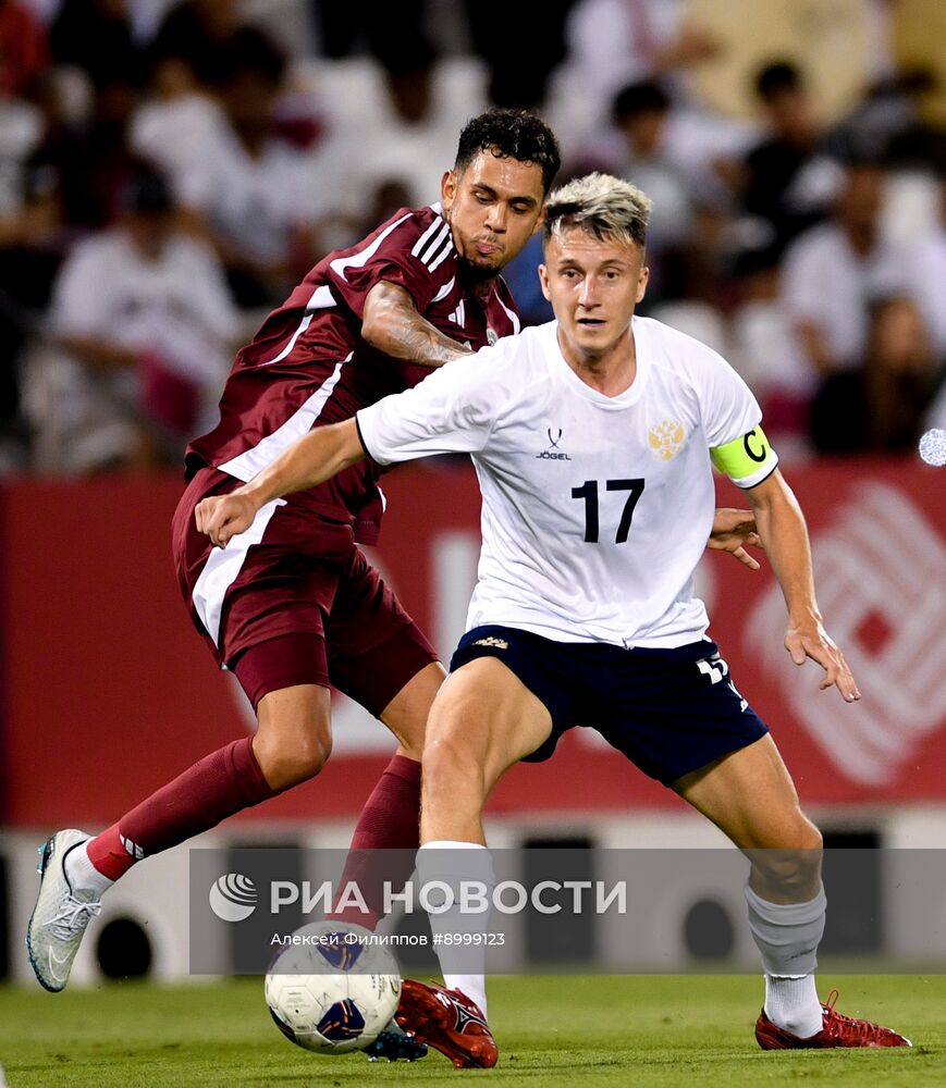 Футбол. Товарищеский матч. Катар - Россия