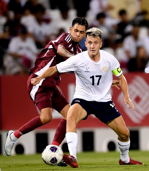 Футбол. Товарищеский матч. Катар - Россия