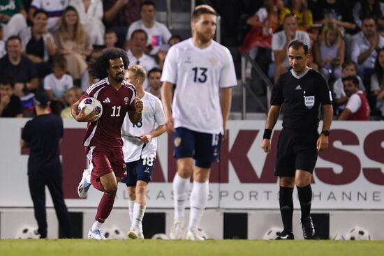 Футбол. Товарищеский матч. Катар - Россия