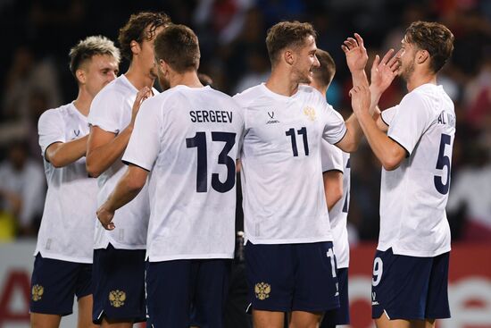 Футбол. Товарищеский матч. Катар - Россия