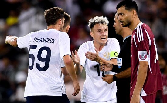 Футбол. Товарищеский матч. Катар - Россия