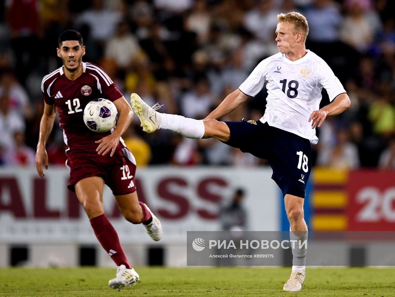 Футбол. Товарищеский матч. Катар - Россия