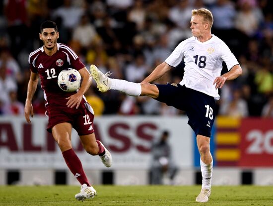 Футбол. Товарищеский матч. Катар - Россия