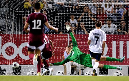 Футбол. Товарищеский матч. Катар - Россия