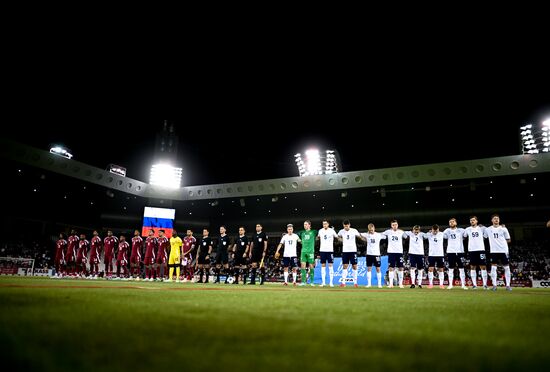 Футбол. Товарищеский матч. Катар - Россия