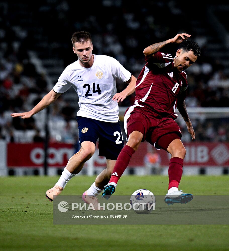 Футбол. Товарищеский матч. Катар - Россия