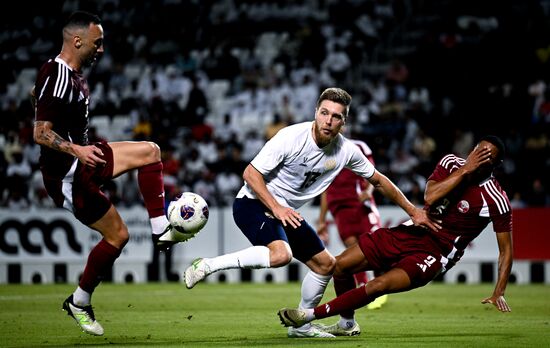 Футбол. Товарищеский матч. Катар - Россия