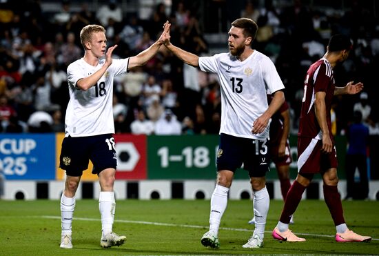 Футбол. Товарищеский матч. Катар - Россия