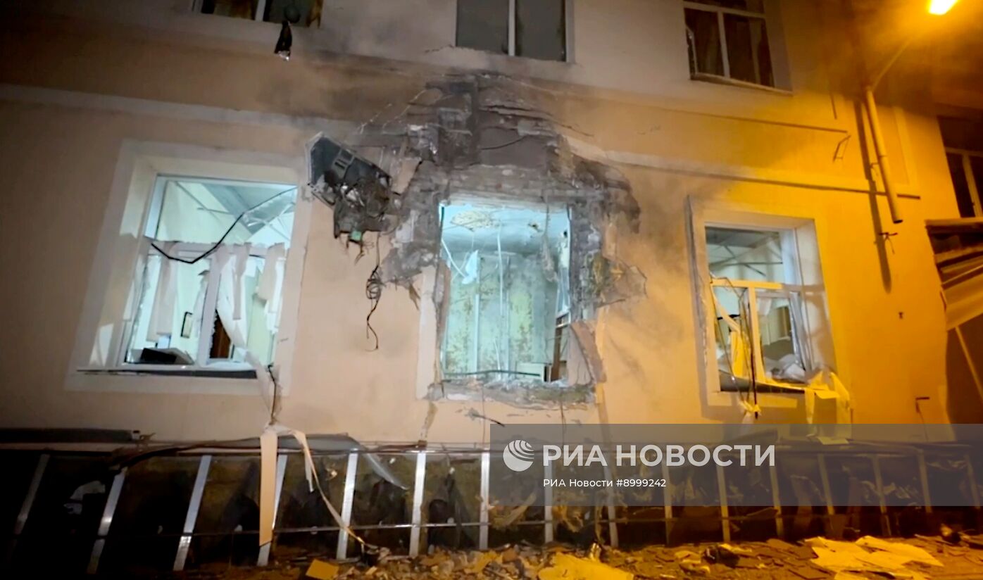 Последствия ударов ВСУ по Калининскому району Донецка