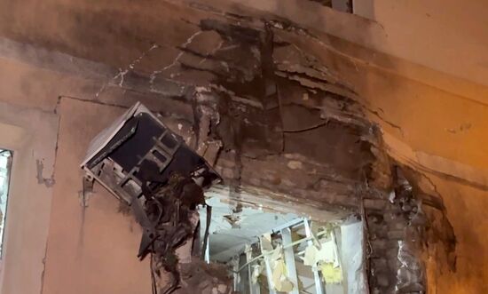 Последствия ударов ВСУ по Калининскому району Донецка