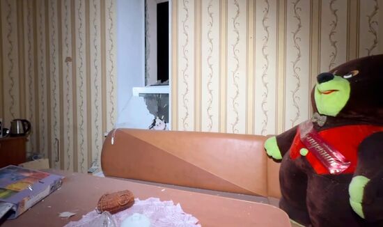 Последствия ударов ВСУ по Калининскому району Донецка