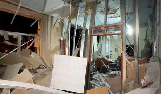 Последствия ударов ВСУ по Калининскому району Донецка