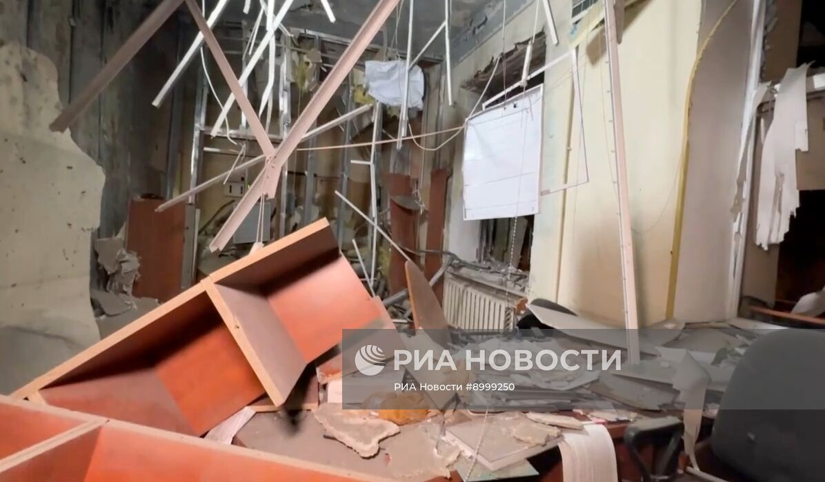 Последствия ударов ВСУ по Калининскому району Донецка