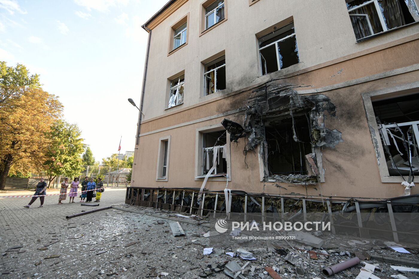 Последствия ударов ВСУ по Калининскому району Донецка