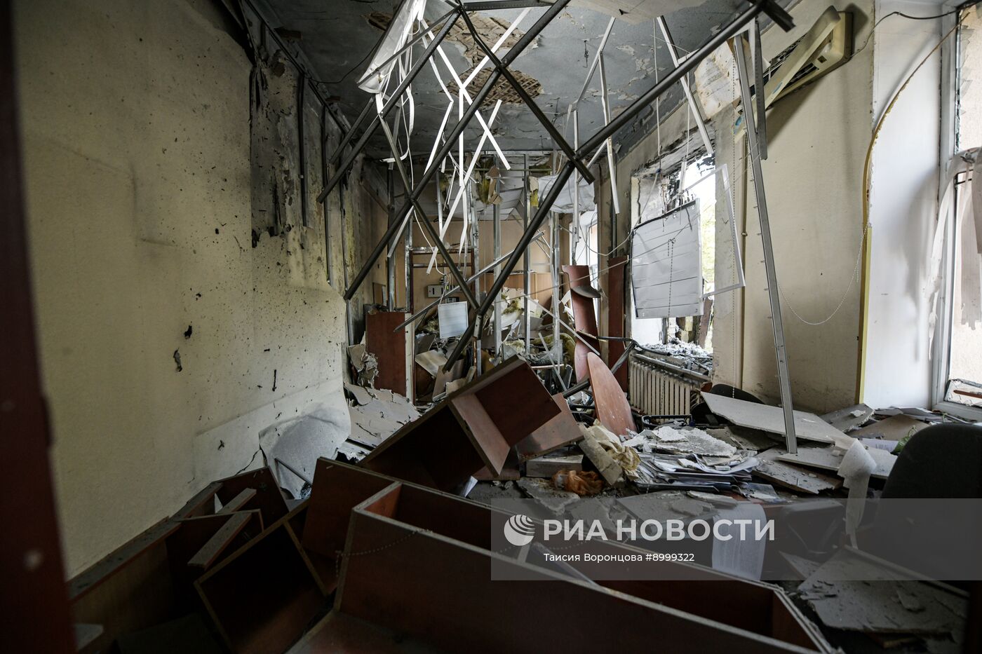 Последствия ударов ВСУ по Калининскому району Донецка