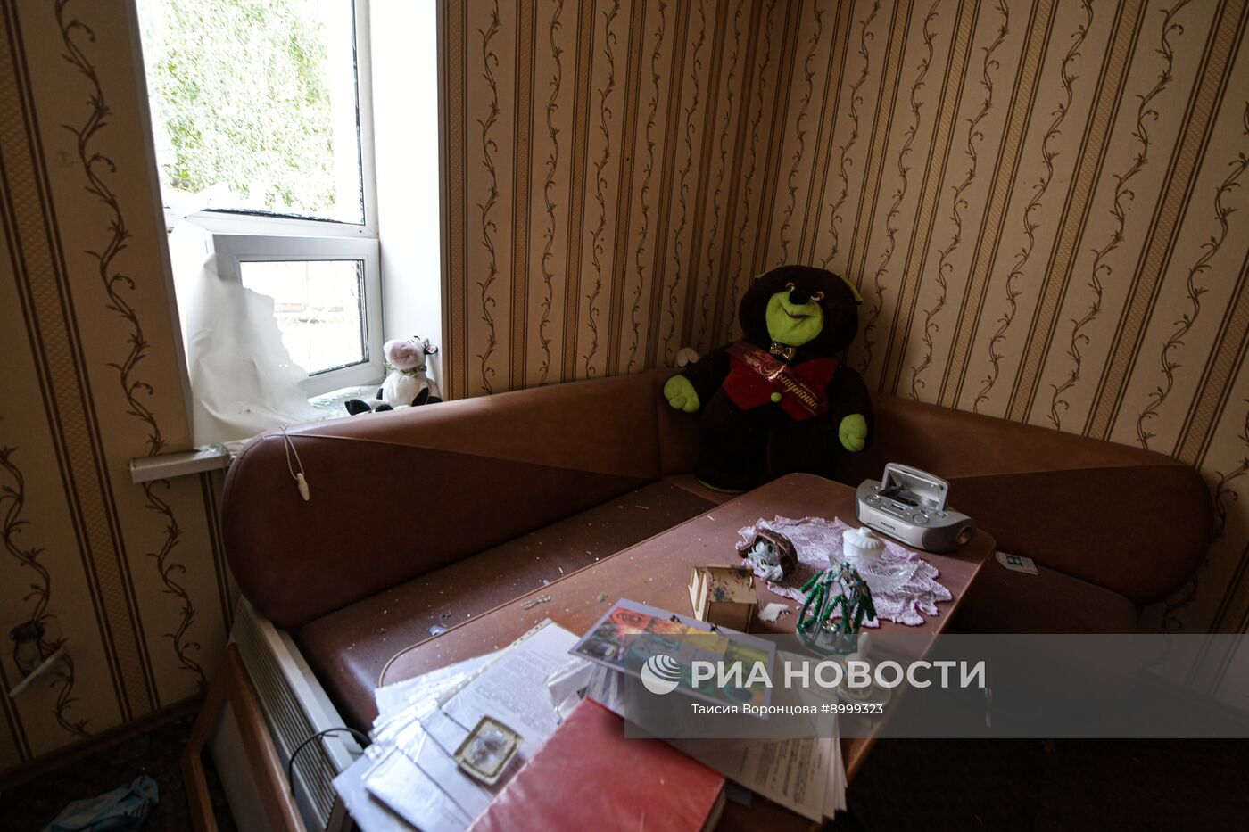 Последствия ударов ВСУ по Калининскому району Донецка