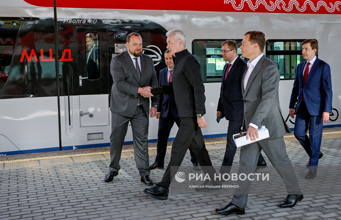 Мэр Москвы С. Собянин посетил станцию "Нижегородская"