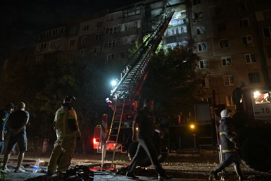 Последствия обстрела ДНР со стороны ВСУ