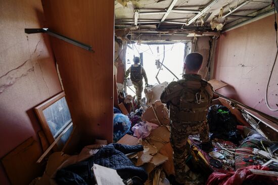 Последствия обстрела ДНР со стороны ВСУ