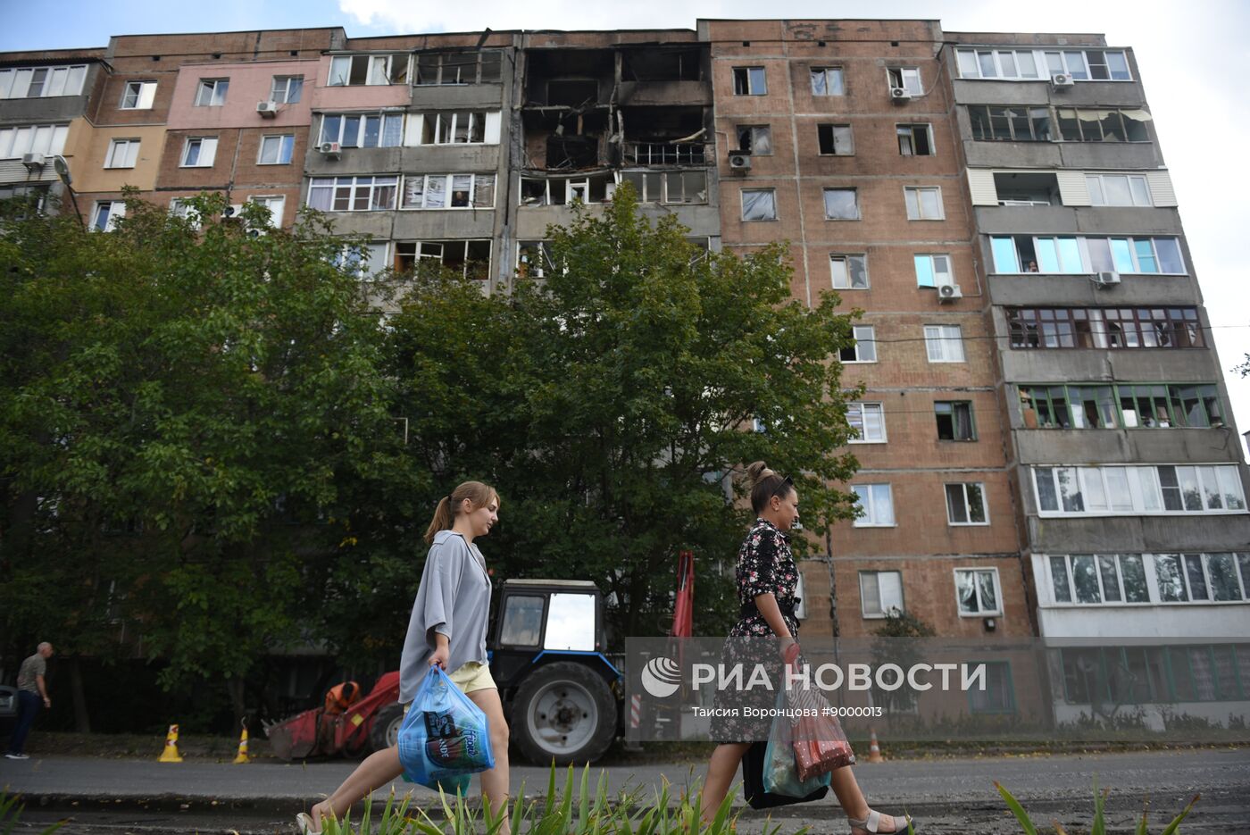 Последствия обстрела ДНР со стороны ВСУ