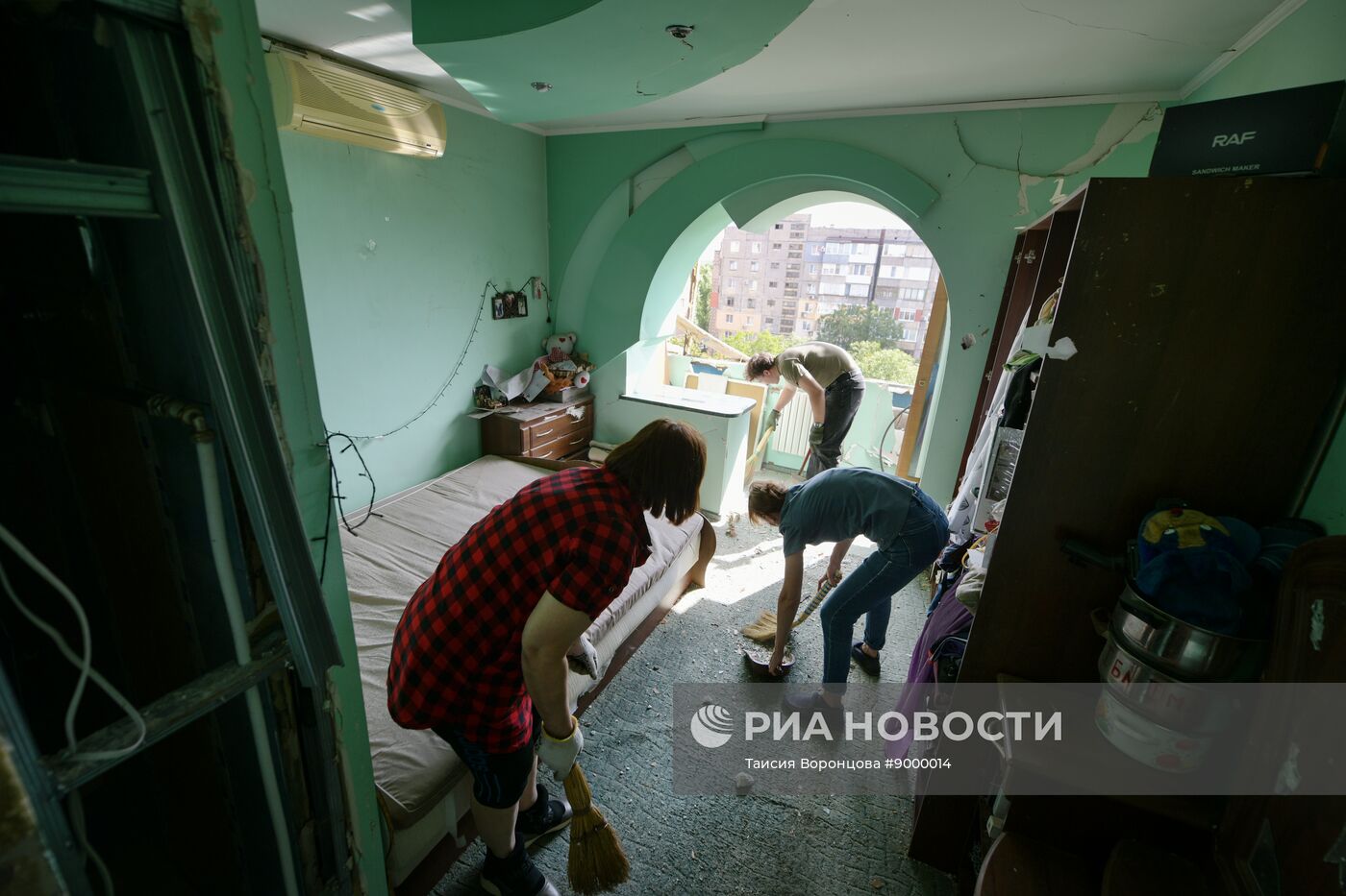 Последствия обстрела ДНР со стороны ВСУ