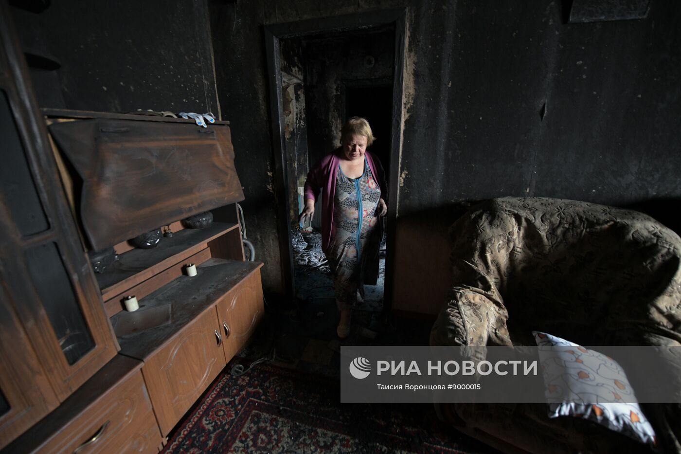 Последствия обстрела ДНР со стороны ВСУ