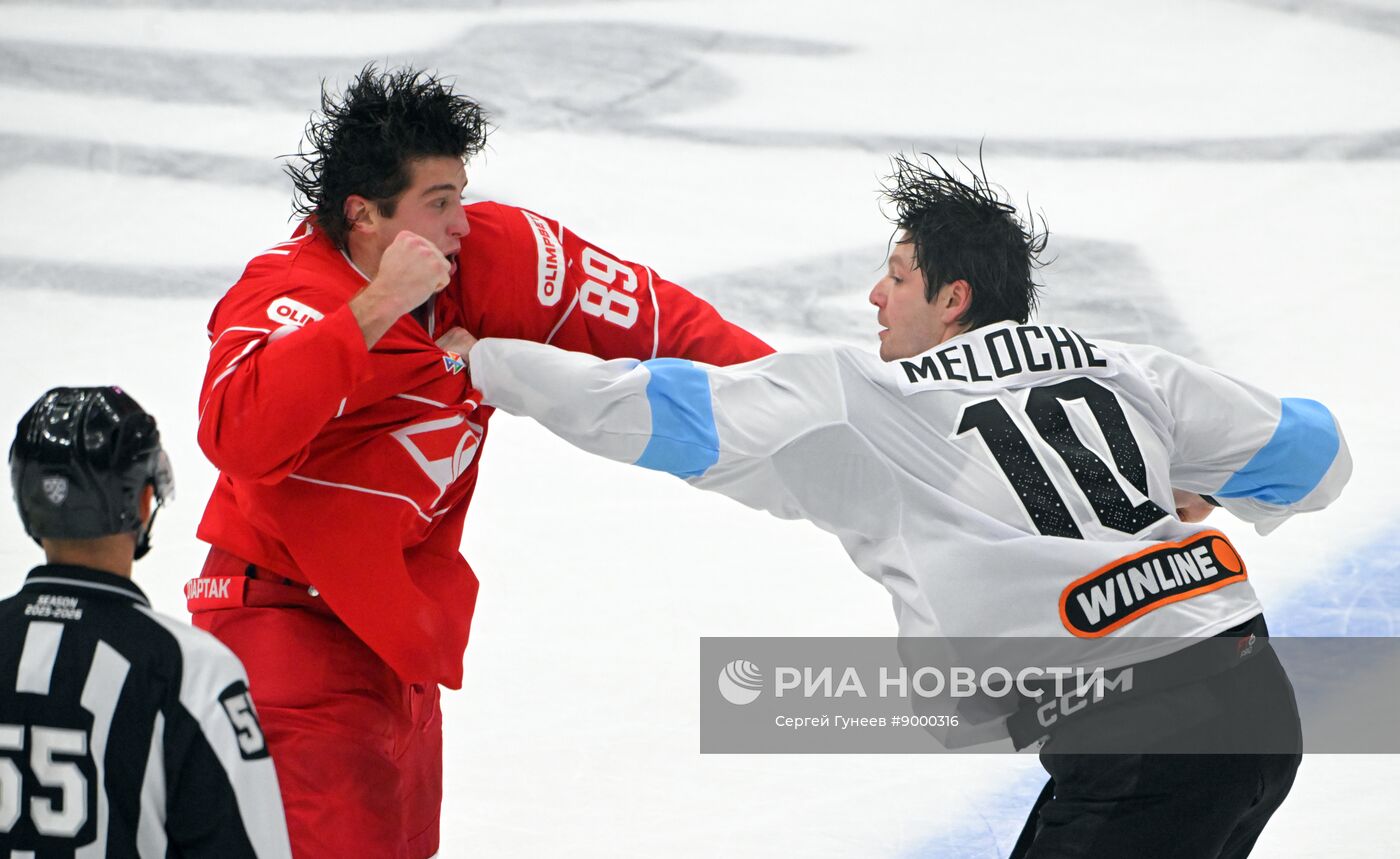 Хоккей. КХЛ. "Спартак" (Москва) - "Динамо" (Минск)