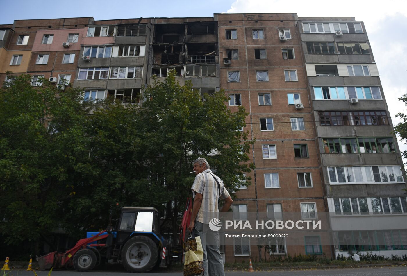 Последствия обстрела ДНР со стороны ВСУ