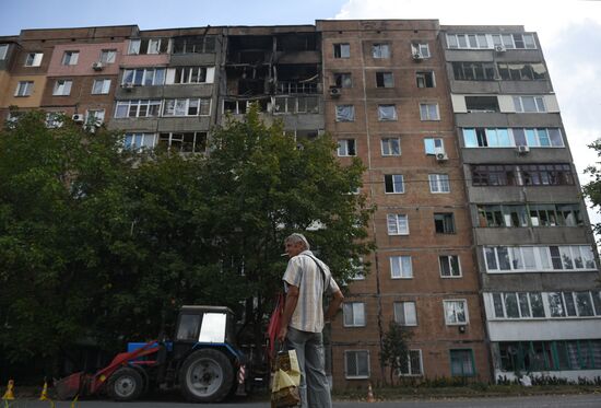 Последствия обстрела ДНР со стороны ВСУ