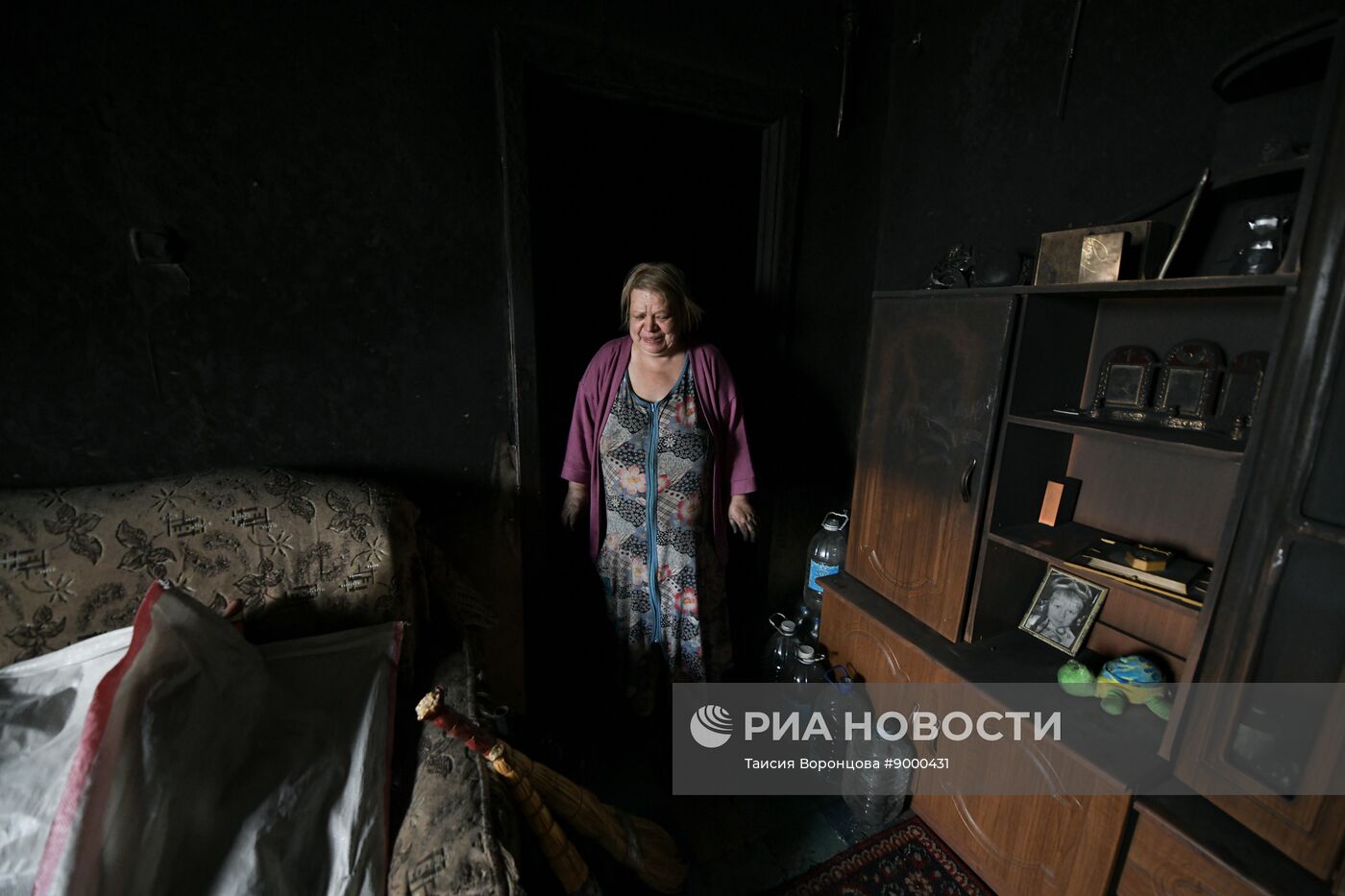 Последствия обстрела ДНР со стороны ВСУ