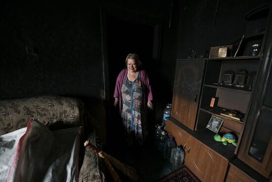 Последствия обстрела ДНР со стороны ВСУ