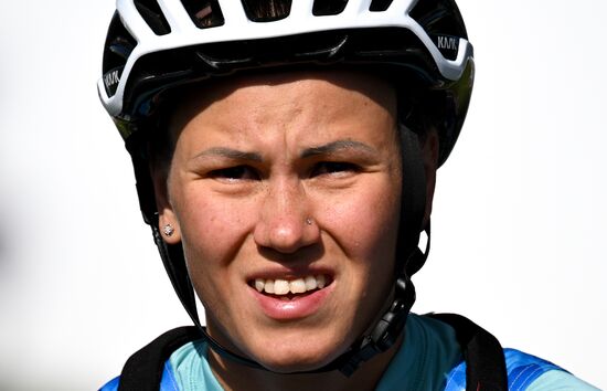 Тренировки перед началом чемпионата России по биатлону на лыжероллерах