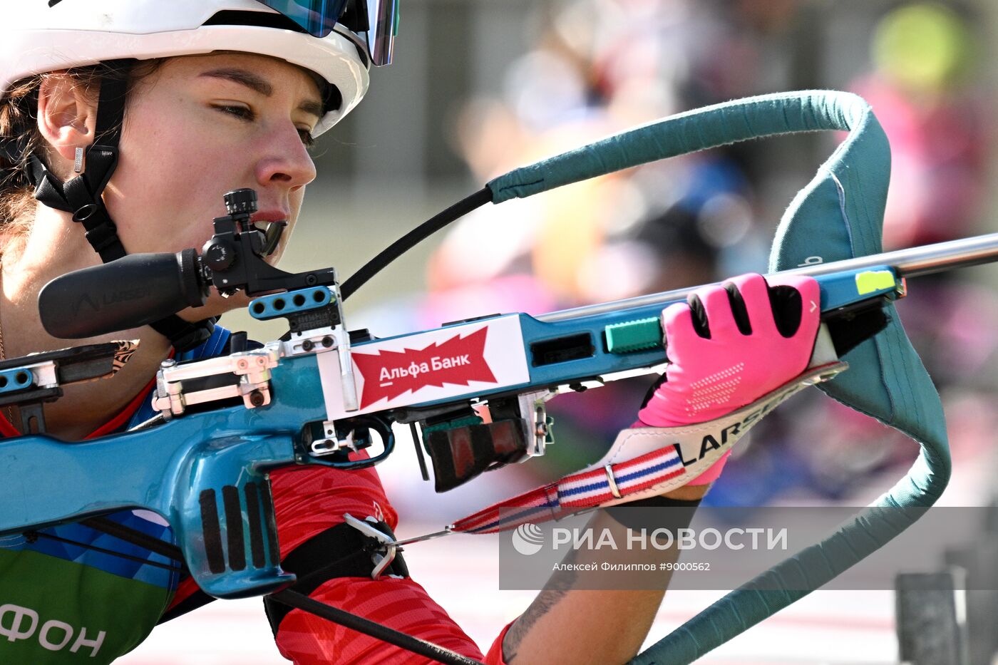 Тренировки перед началом чемпионата России по биатлону на лыжероллерах