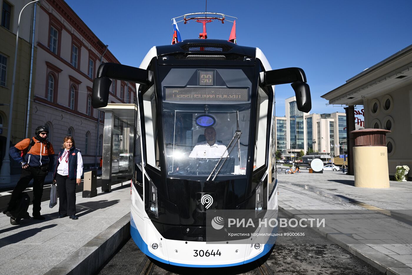 Открытие движения по новой трамвайной линии на проспекте Академика Сахарова