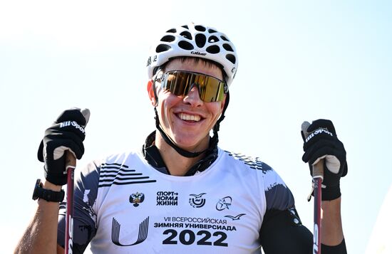 Тренировки перед началом чемпионата России по биатлону на лыжероллерах