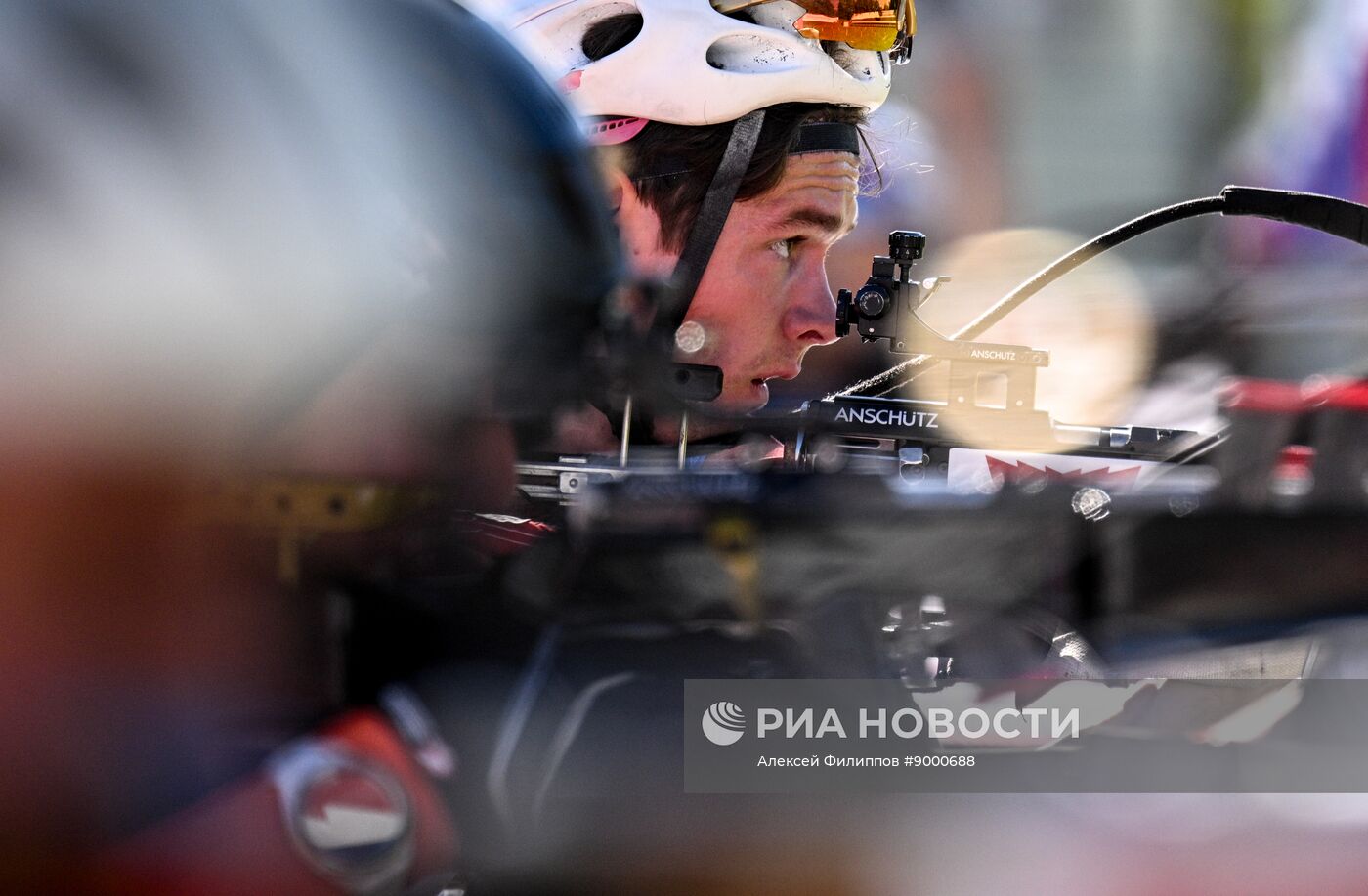 Тренировки перед началом чемпионата России по биатлону на лыжероллерах