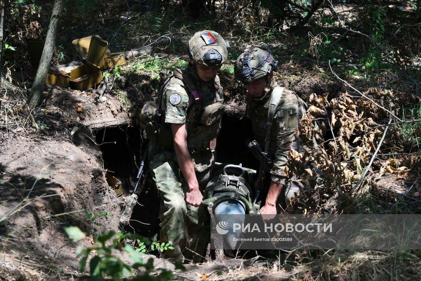 Боевая работа артиллеристов группировки войск "Центр" на Красноармейском направлении в ДНР