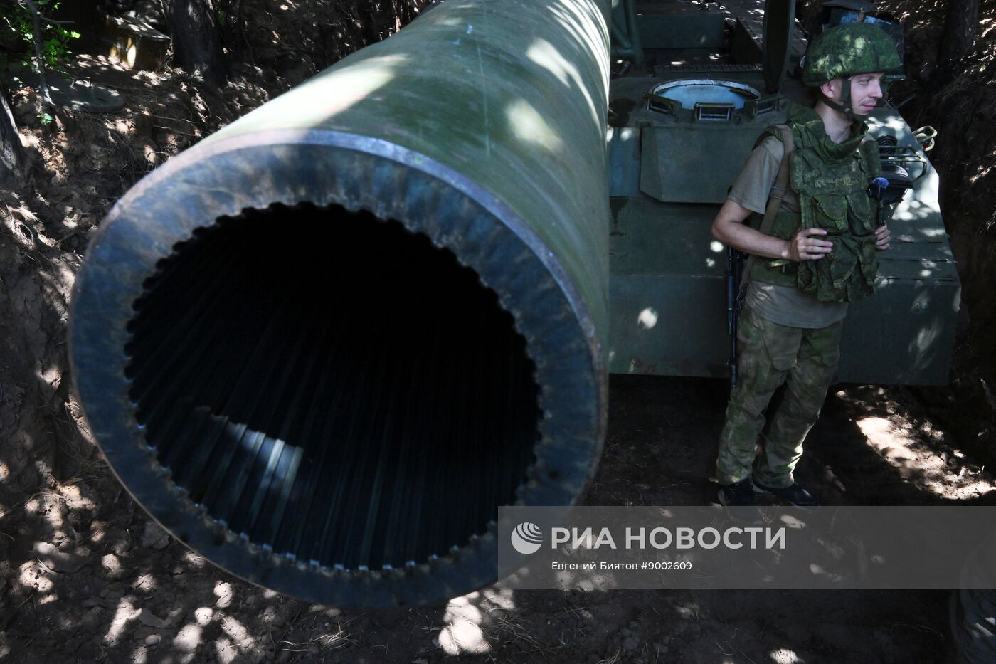 Боевая работа артиллеристов группировки войск "Центр" на Красноармейском направлении в ДНР