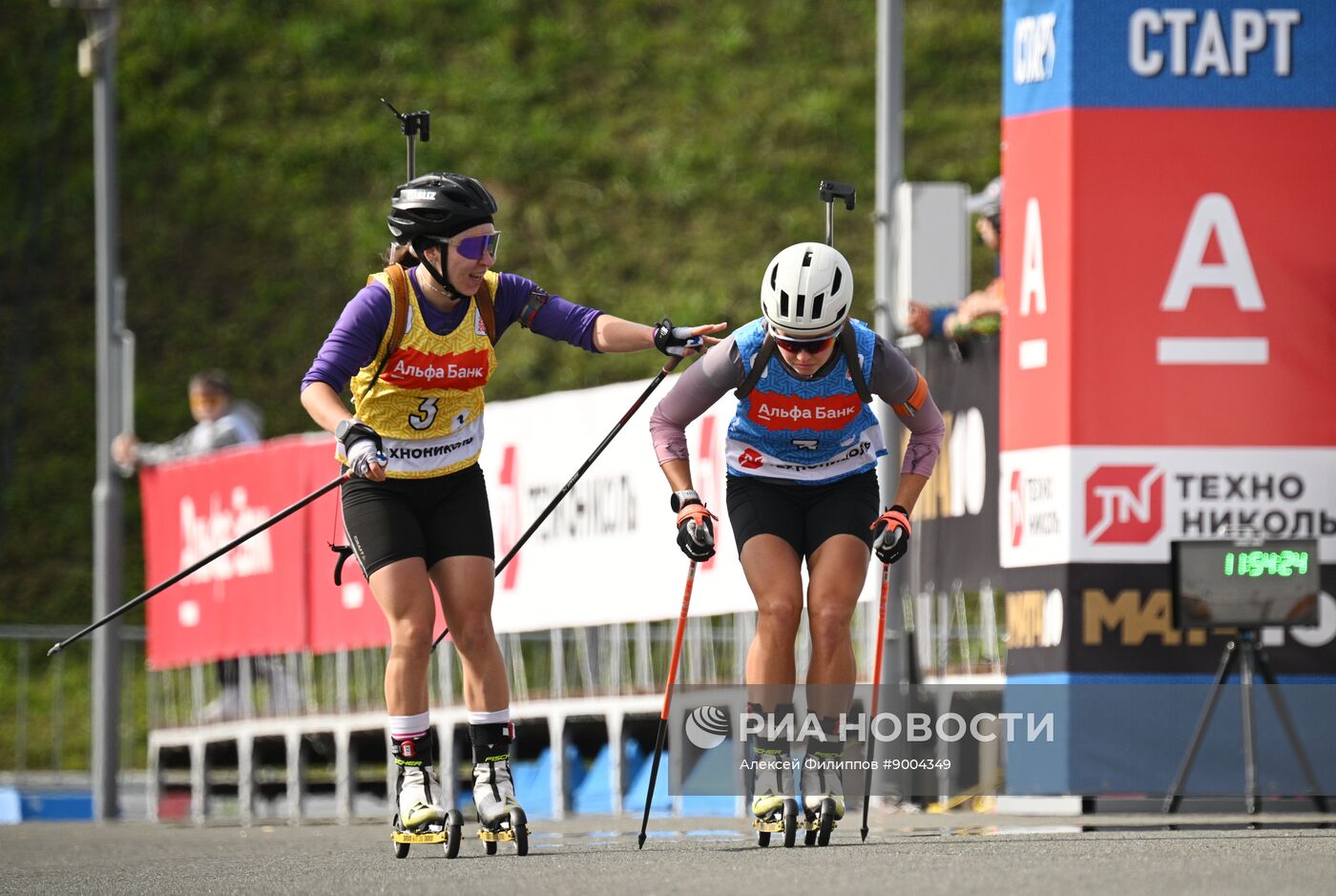 Чемпионат России по биатлону на роллерах. Эстафета